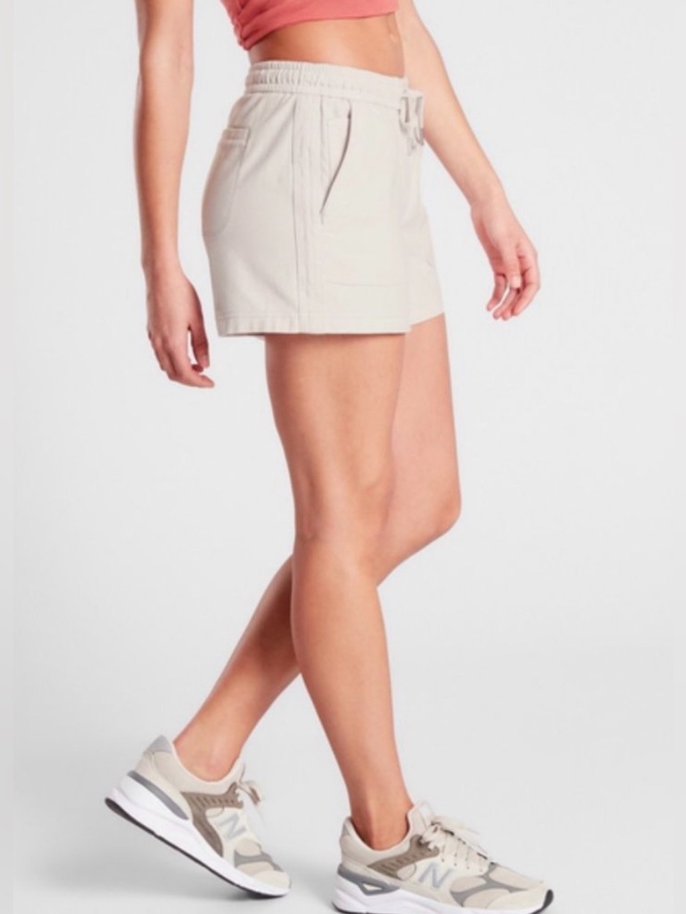 Athleta Farallon Knit Short in Birch Gray
